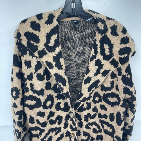 Torrid Womens Cardigan Sweater Longline Acrylic Stretch Sweater Brown Black 2 2X - Picture 9 of 13